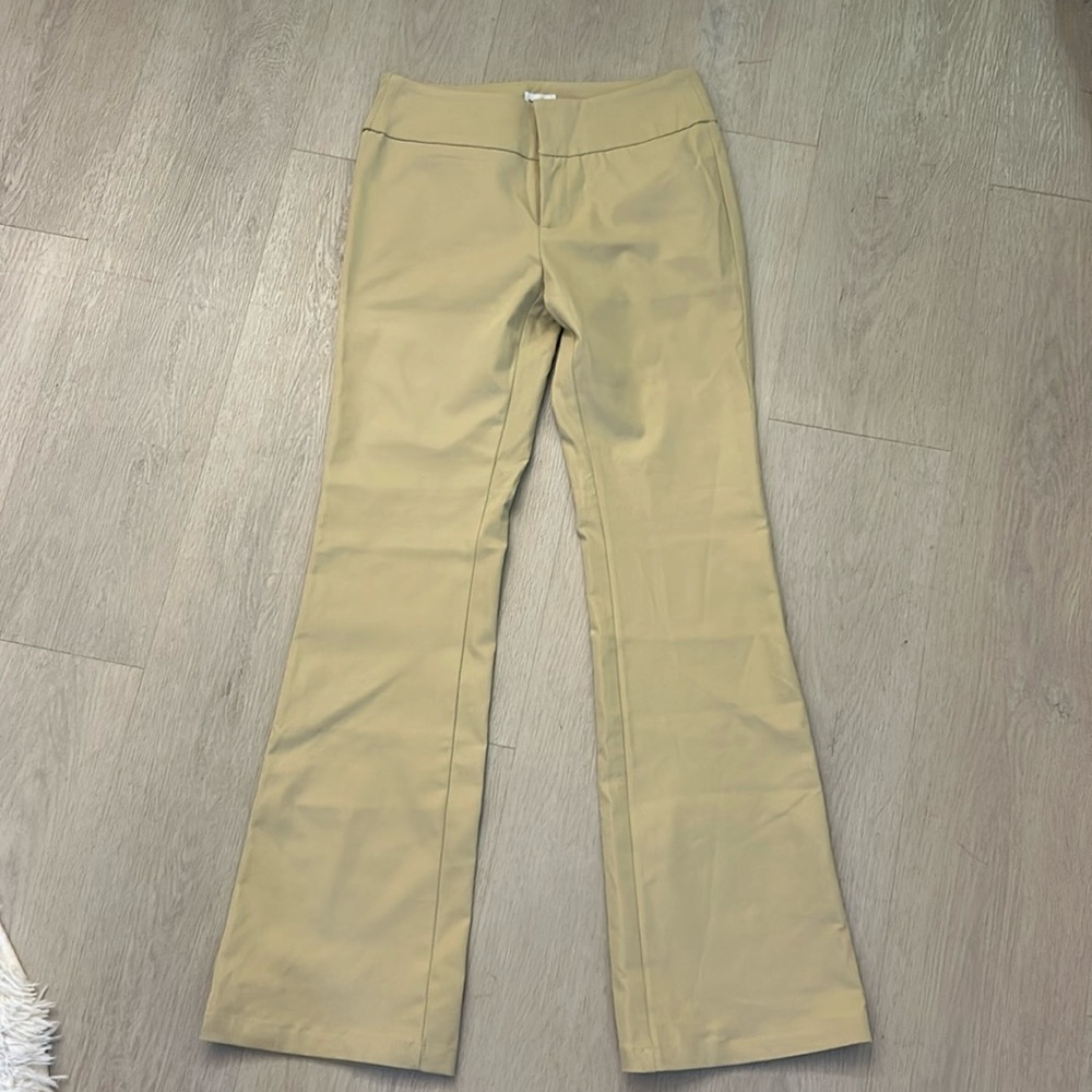 Princess Polly Low Rise Tan Boot Leg Pants